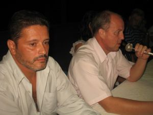 O psiclogo Jos Magno Macedo Brasil e o prefeito Jesus Queiroz Baird 