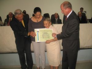 Adair Tiago, Dione Delgado. Irene Souza e o prefeito Baird