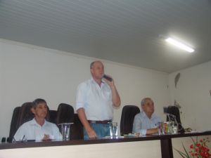 Vice-prefeito Biri, Prefeito Baird e vereador presidente Cmara Loureno