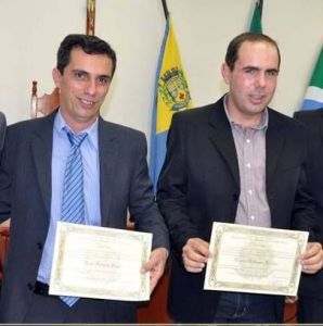 Prefeito Neilo e vice-prefeito Rogrio 