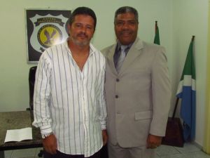 Dr.Magno e o diretor-presidente da Agepen, Deusdete Oliveira